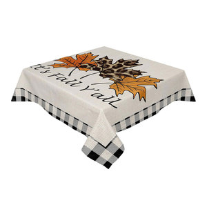 Best-seller Design Personnalisé Coton Matériau Fleur Impression Nappes de Noël Fournisseur Indien - Product Image 1