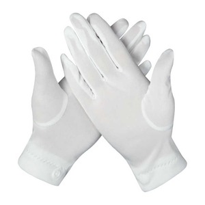 Gants maçonniques en coton blanc avec logo brodé personnalisé pour hommes Gants de main en coton blanc de qualité supérieure fabriqués directement en usine - Product Image 2