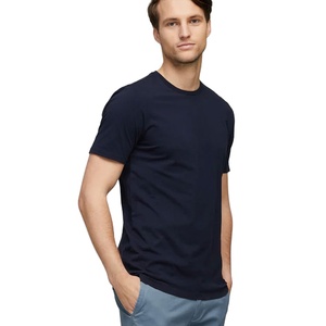 เสื้อยืดแขนสั้นผู้ชายผ้าฝ้ายแท้ 100% แบบเรียบ หนานุ่ม รับสกรีนโลโก้ - Product Image 1