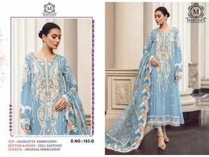 Vêtements islamiques d'Arabie Saoudite, ensemble Kurti Sharara à col lourd orné de perles, robe de fête de mariage, viscose/rayonne, soie georgette - Product Image 2