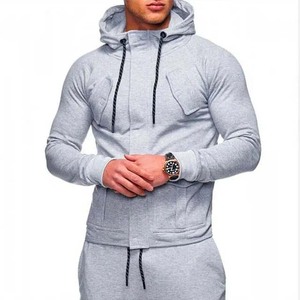 100% coton respirant vêtements pour hommes sweats à capuche nouveau Style de mode fermeture éclair avec poche OEM personnalisé basiques homme sweats à capuche - Product Image 4