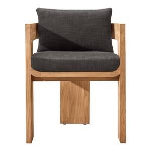 Sillón Moderno Minimalista de Madera de Teca Maciza, Tapizado en Tela de Lujo, para Sala de Estar, con Cojín Cómodo para Hotel - Product Image 1