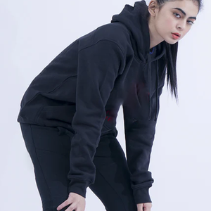 Sudaderas con Capucha de Algodón Orgánico para Mujer, Impresión de Logotipo Personalizado, Sudaderas con Capucha, Felpa, Alta Calidad, por Ako - Product Image 3