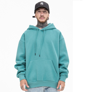 ไหล่ผ้าฝ้าย100% คุณภาพสูงของผู้ชายผ้าหนาเทอร์รี่ระบายอากาศได้ดีโอเวอร์ไซส์ธรรมดาถักสบาย OEM - Product Image 2