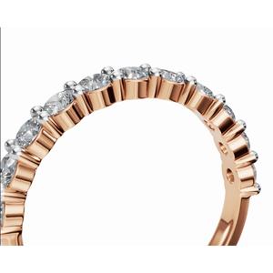 แหวนเพชรโรซี่ส์ โกลว์ ออฟ เกรซ ทรงกลม น้ำหนัก 1.100 กะรัต ทอง 9 กะรัต 14 กะรัต 18 กะรัต เครื่องประดับชั้นดี ขายส่ง OEM ส่งออก - Product Image 3