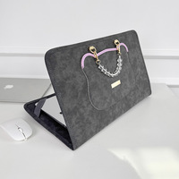 Housse élégante et mignonne pour ordinateur portable, en PU respirant, portable, pour ordinateurs portables de 13 à 16 pouces, design 2026