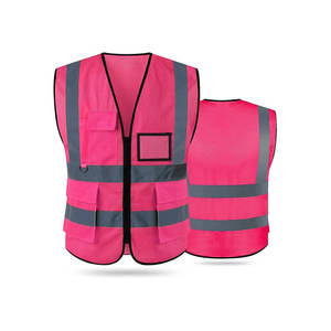 Chaleco de alta visibilidad con 5 bolsillos y tiras reflectantes Ropa de trabajo al aire libre Chaleco DE SEGURIDAD reflectante - Product Image 5