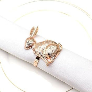 Servilletero de Metal de calidad creativa, servilletero de conejo antiguo para la decoración de la Mesa del restaurante del Hotel más vendido, soporte de tejido - Product Image 1