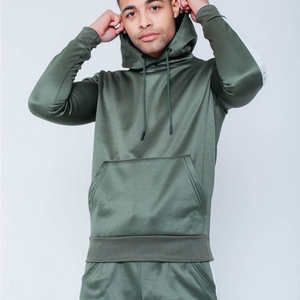 Ensemble de vêtements de sport unisexe - Respirant 100% coton Teint en pièce Pantalon de survêtement d'hiver à capuche Logo personnalisé Mode Grande taille Survêtement - Product Image 2