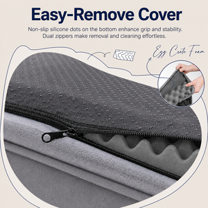 Cama de espuma ortopédica de lujo ecológica de alta calidad personalizada al por mayor para perros y gatos con funda lavable extraíble - Product Image 4