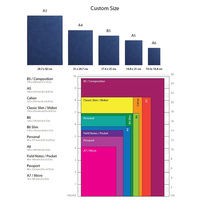 Carnet vierge d'école en papier kraft taille A6 avec logo imprimé personnalisé petit journal avec pages unies style professionnel pour promotion de cadeaux