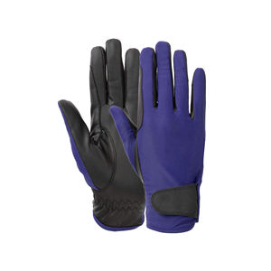 Gants d'équitation unisexes professionnels équestres personnalisés été anti-fendu en cuir synthétique plein doigt antidérapant Premium - Product Image 4