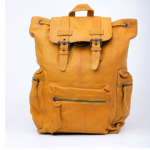 Hot Sale Made In Pakistan Leather <b>Backpack</b> Custom Logo <b>Lightweight</b> Leather <b>Backpack</b> - Product Image 1