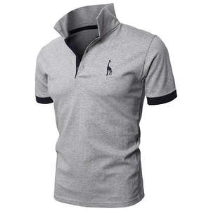 Camiseta de Polo personalizada de alta calidad para hombre, tela de punto transpirable de talla grande, manga corta, estampado sólido, Polo de Golf bordado - Product Image 3