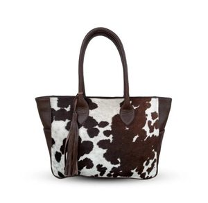 Fábrica al por mayor Bolsos de moda Logotipo personalizado Moda Señoras Bolsos de mano Pelo en 100% Monederos de cuero de vaca para mujeres - Product Image 2