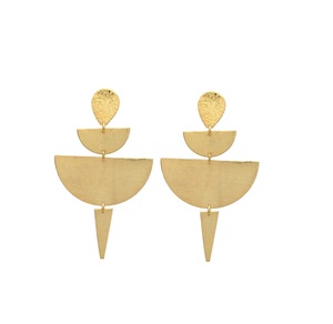 Elegant Design Handmade Brass <b>Earrings</b> <b>Pearl</b> <b>Diamond</b> Customizable Packing Best Selling Home Wedding Party Use Brass Product - Product Image 5