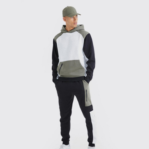 Chándales de marca de alta calidad personalizados para hombre al por mayor Sudadera con capucha chándal estampado gráfico en el pecho chándal OEM servicio personalizado - Product Image 1