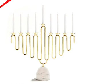 Premium Quality Handmade Designer 9 Branch Menorah Candle Holder For Home Temple - Product Image 5