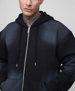 Survêtements unisexes en coton lourd 500GSM, style streetwear, délavé à l'acide, coupe évasée, pour homme, vintage, fabriqués sur mesure - Product Image 6