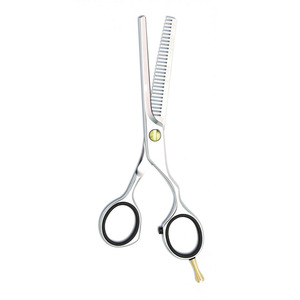 Ciseaux de coiffeur à bord de rasoir en gros Ciseaux amincissants de 6 "avec repose-doigts Ciseaux amincissants en acier allemand - Product Image 4