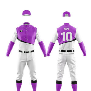 Gute Qualität Großhandel Baseball-Uniform mit Großhandel Polyester Sport Niedrig preis Baseball-Uniform für individuell bedruckte Logo - Product Image 1