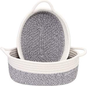 Durable <b>Basket</b> Cotton <b>Rope</b>, Large Blanket <b>Basket</b> <b>Laundry</b> Hamper for Throws, Pillows, Blanket OEM Made in Vietnam - Product Image 1