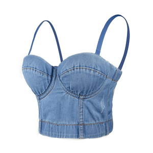 Bustier en denim de haute qualité pour femmes à prix avantageux - Product Image 4