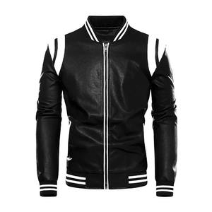 Chaqueta de Piel de Oveja para Hombre, Abrigo de Piel de Oveja para Motocicleta, Chaqueta de Cuero para Hombre, 100% - Product Image 1