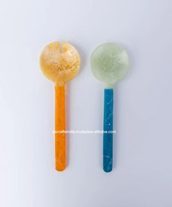 Cuillère à manger en résine de créateur Couverts faits à la main de haute qualité pour la maison Collections de vaisselle Cafés et hôtels Restaurants - Product Image 3