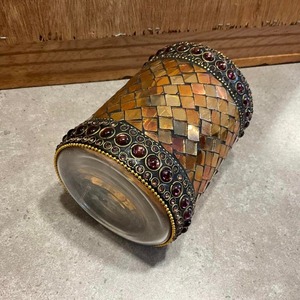 Support de bougie en mosaïque décoratif pour la maison, joli porte-bougie chauffe-plat en mosaïque, porte-bougie en mosaïque fait à la main - Product Image 5