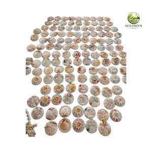 Handmade Coastal Seashell Hand <b>Mirror</b> Pearl Shell Decorative <b>Vanity</b> <b>Mirror</b> Beach Wedding Gift Supplier OEM Wholesale - Product Image 6
