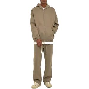 Conjuntos Deportivos, Conjuntos Deportivos OEM con Cremallera, Conjuntos de Sudadera con Capucha Unisex, Conjunto Deportivo Holgado de Dos Piezas - Product Image 3