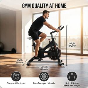 Bicicleta de Aire de Grado Comercial VIGFIT con Monitor LCD para Gimnasio, Entrenamiento HIIT, Cardio, Ejercicio Profesional, Bicicleta de Aire Assault - Product Image 4