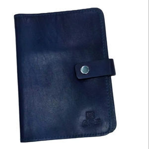 Portefeuille court multifonctionnel en cuir de grande capacité avec poche zippée jean en cuir pur avec ceinture en cuir de vachette et boucle en fer - Product Image 5