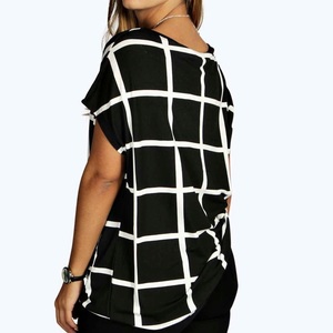 T-shirts pour femmes à la mode, style vintage, avec logo personnalisé, imprimé sur le col, manches courtes, 100% coton, écologiques, tendance - Product Image 2