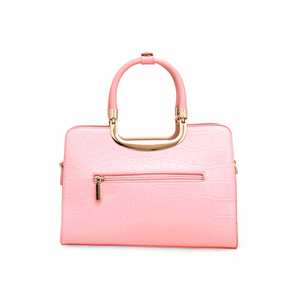 Luxe pour rose P36129 sac à main rétro coquille pochette sac à main avec décoration de chaîne pour les mariages et les soirées événements - Product Image 1