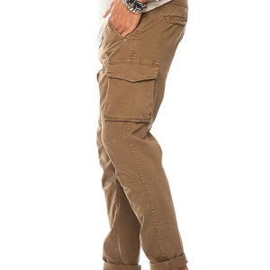 Pantalones Cargo 100% Algodón Ligeros Casuales Funcionales Diseño Multibolsillos Construcción de Tela Resistente Logotipo Personalizado para Ropa Urbana - Product Image 3