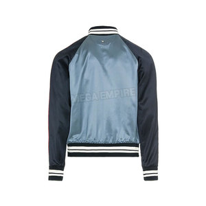 Service OEM – Blouson universitaire personnalisé en satin pour homme, haute qualité, avec col montant, idéal pour l'hiver, placement du logo sur le devant - Product Image 2