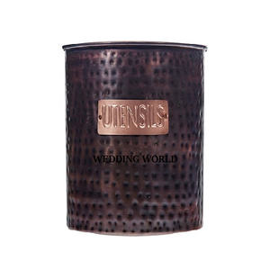 Porte-ustensiles vintage galvanisé Caddy de couverts faits à la main d'excellente qualité Caddy à ustensiles vintage fini personnalisé - Product Image 4