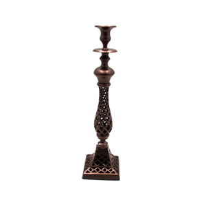 Juego de 3 candelabros cónicos de Metal de diseño elegante, Color bronce para el hogar, boda, comedor, fiesta, Decoración de mesa, cono de vela - Product Image 3