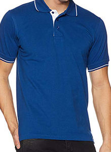 Polo de golf 100% coton pour hommes, style décontracté à manches courtes avec fonction anti-rides, motif brodé taille XL - Product Image 3