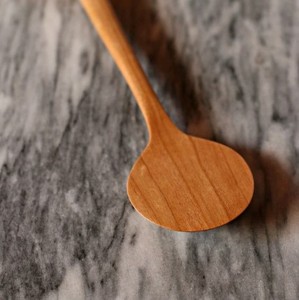 Cuchara de Acacia de madera Natural hecha a mano, utensilio de cocina, herramienta de servicio de agitación para hornear, ergonómica, duradera, ecológica - Product Image 1