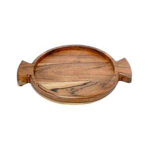 Plateau de service en bois Leaf Designer vernis naturel - Product Image 2