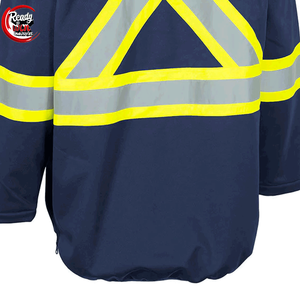 Sudadera con capucha Hi Vis de alta calidad Trabajador DE LA CONSTRUCCIÓN Hi Vis Sudadera con capucha reflectante de manga larga para hombres - Product Image 6