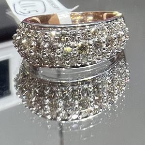 แหวนเพชรธรรมชาติที่สง่างาม14K & 18K เครื่องประดับทองหรูหราสำหรับผู้หญิง - Product Image 6