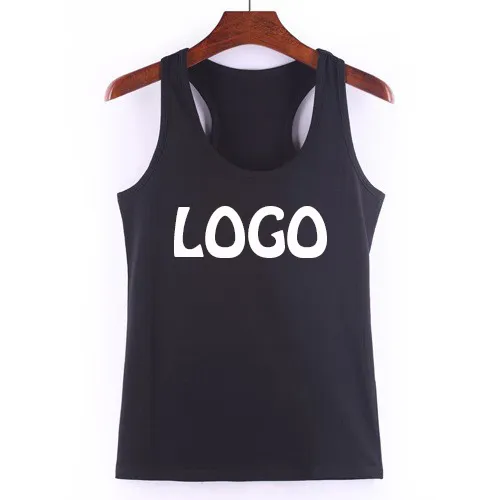 Women's High Quality Cotton breathable quick dry anti shrink custom logo Casual Basic Bodybuilding Fitness Sports Vest Tank Tops