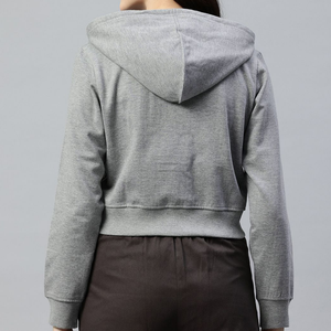 Sudadera de cuello redondo Mujer algodón manga larga Jersey informal moda OEM venta al por mayor a granel logotipo personalizado suministro - Product Image 2