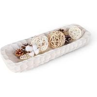 Bol à pâte en bois Long fabriqué à la main de qualité supérieure bol de service à pain rustique Durable pour décor de ferme d'entrée de cuisine