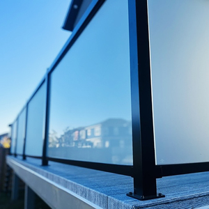 Barandillas <span class=keywords><strong>de</strong></span> Balcón para Exteriores para Casas Modernas, Barandilla <span class=keywords><strong>de</strong></span> Escalera <span class=keywords><strong>de</strong></span> Aluminio y <span class=keywords><strong>Vidrio</strong></span> Personalizada para Exteriores - Product Image 4