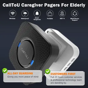 Pulsante di avviso Daytech per anziani/anziani/pazienti allarme SOS impermeabile Wireless Caregiver chiamata mini cercapersone caregiver